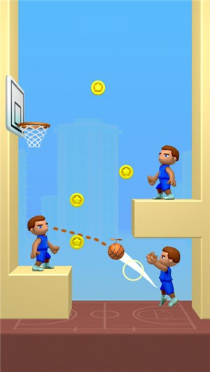 涂鸦篮球游戏截图2