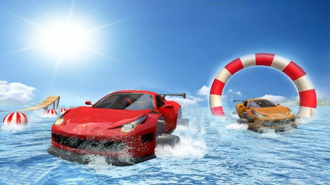 真正的水冲浪车模拟器3D截图1