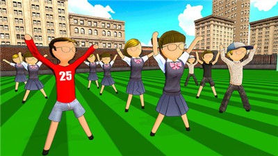 校園女孩火柴人游戲截圖