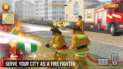 消防车救援模拟器3D截图1