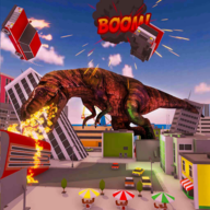 恐龙摧毁城市模拟