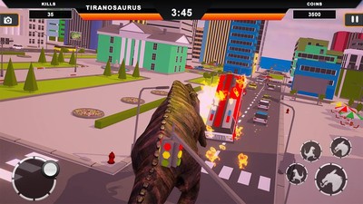 恐龙摧毁城市模拟截图1
