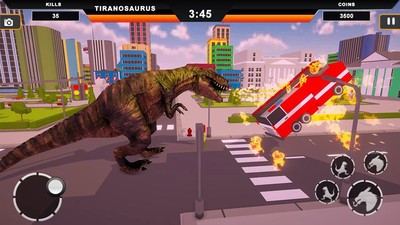 恐龙摧毁城市模拟截图3