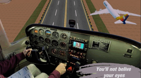 虚拟现实飞行模拟器截图