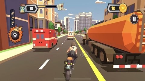 混乱交通摩托车骑士截图2