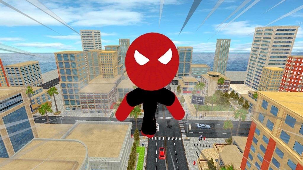 蜘蛛火柴人城市战斗3D截图