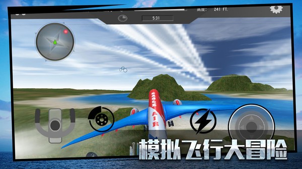 真实飞行模拟3D中文版截图1