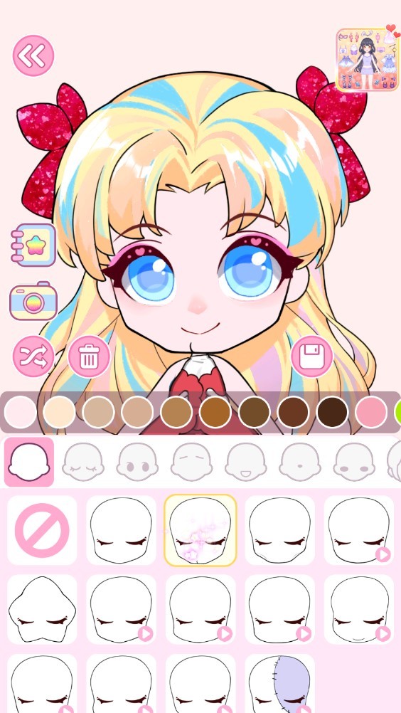 娃娃頭像模擬器截圖