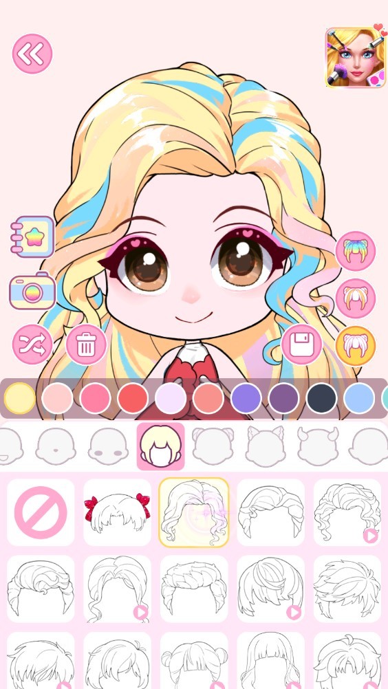 娃娃頭像模擬器截圖
