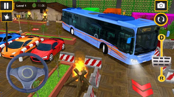 教练巴士停车模拟器3D截图1