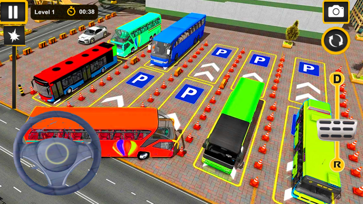 教练巴士停车模拟器3D截图4