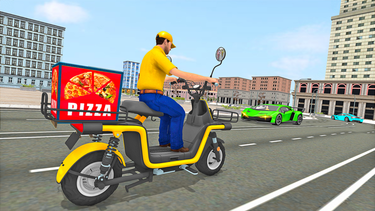比萨送货自行车驾驶3D截图2