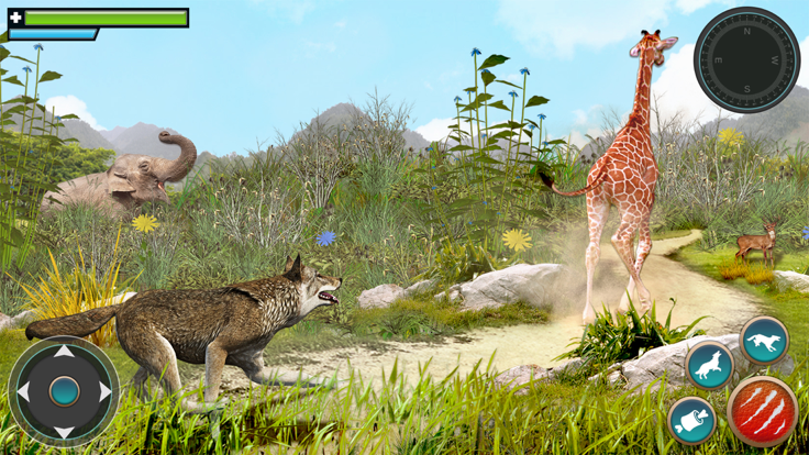 狼模拟器动物游戏3D截图1