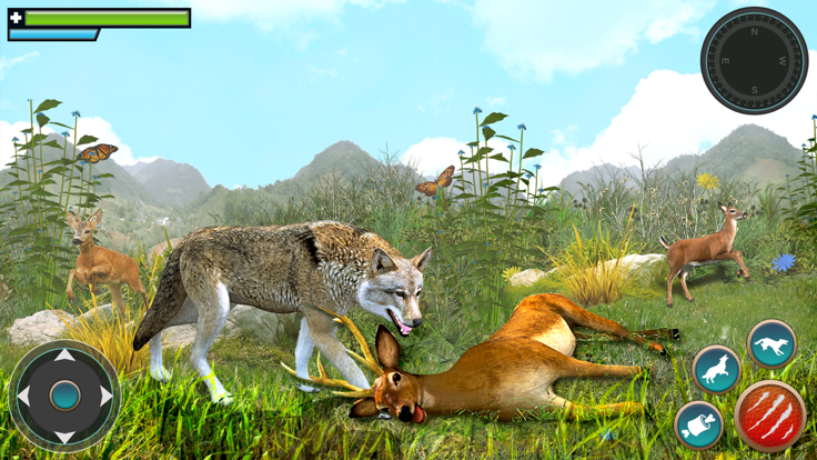 狼模拟器动物游戏3D截图2