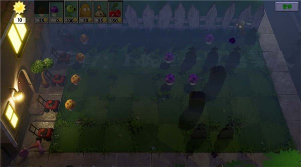 植物大战僵尸3D版抖音小游戏截图