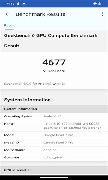 Geekbench6截圖