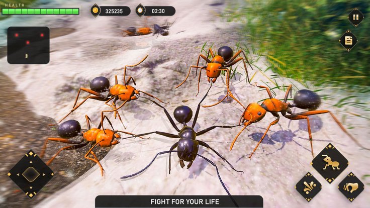 蚂蚁模拟器地下虫鼠民地战截图1