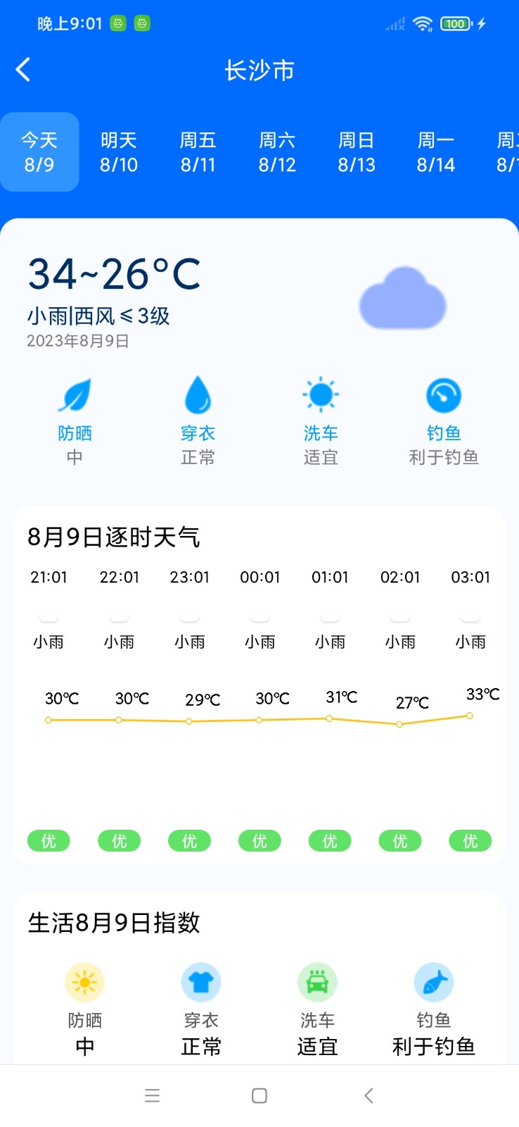 曹操天氣截圖