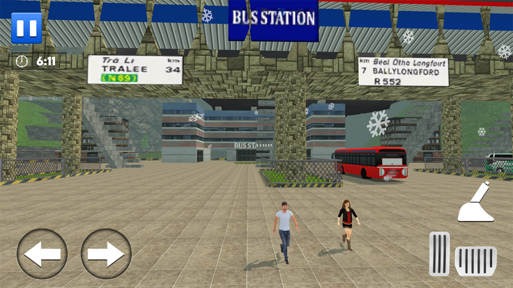 巴士模拟器3D赛车游戏截图1