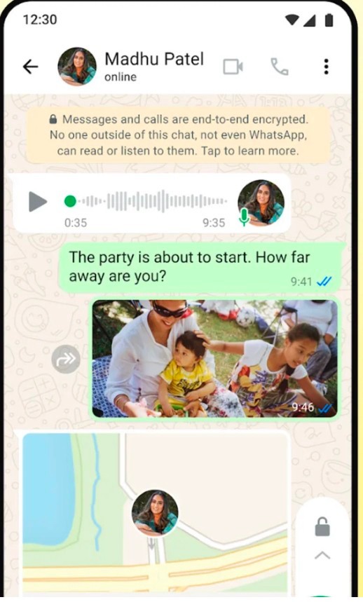 WhatsApp國際版本截圖