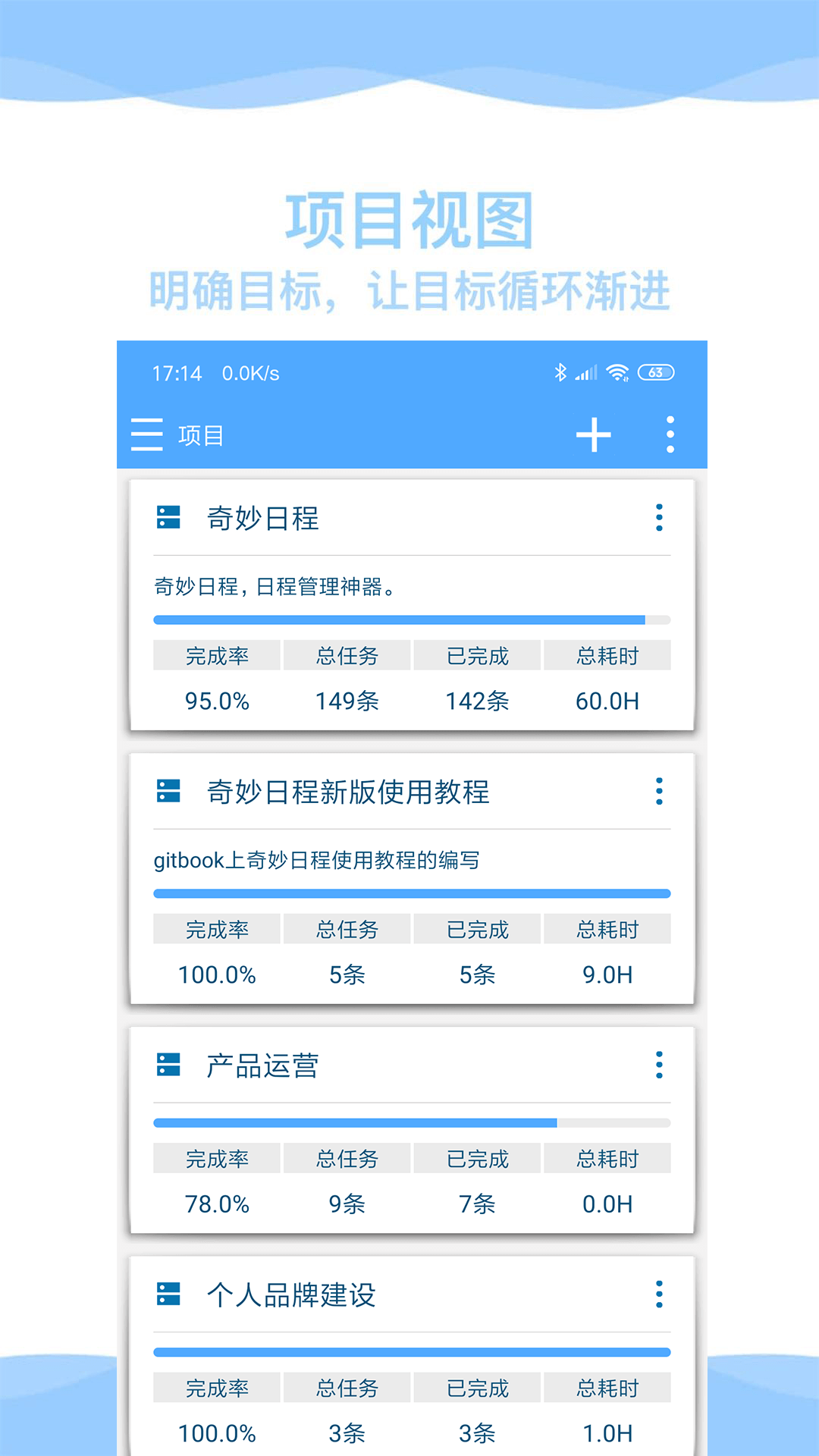 奇妙日程管理截圖