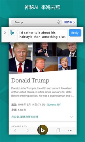 微軟Bing國(guó)際版截圖