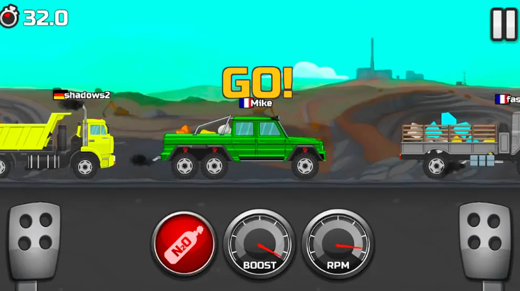 卡車競賽截圖