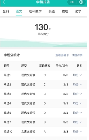 閱小二閱卷截圖