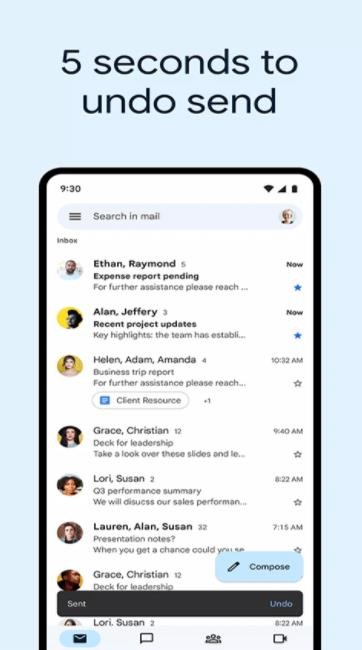 谷歌Gmail郵箱截圖