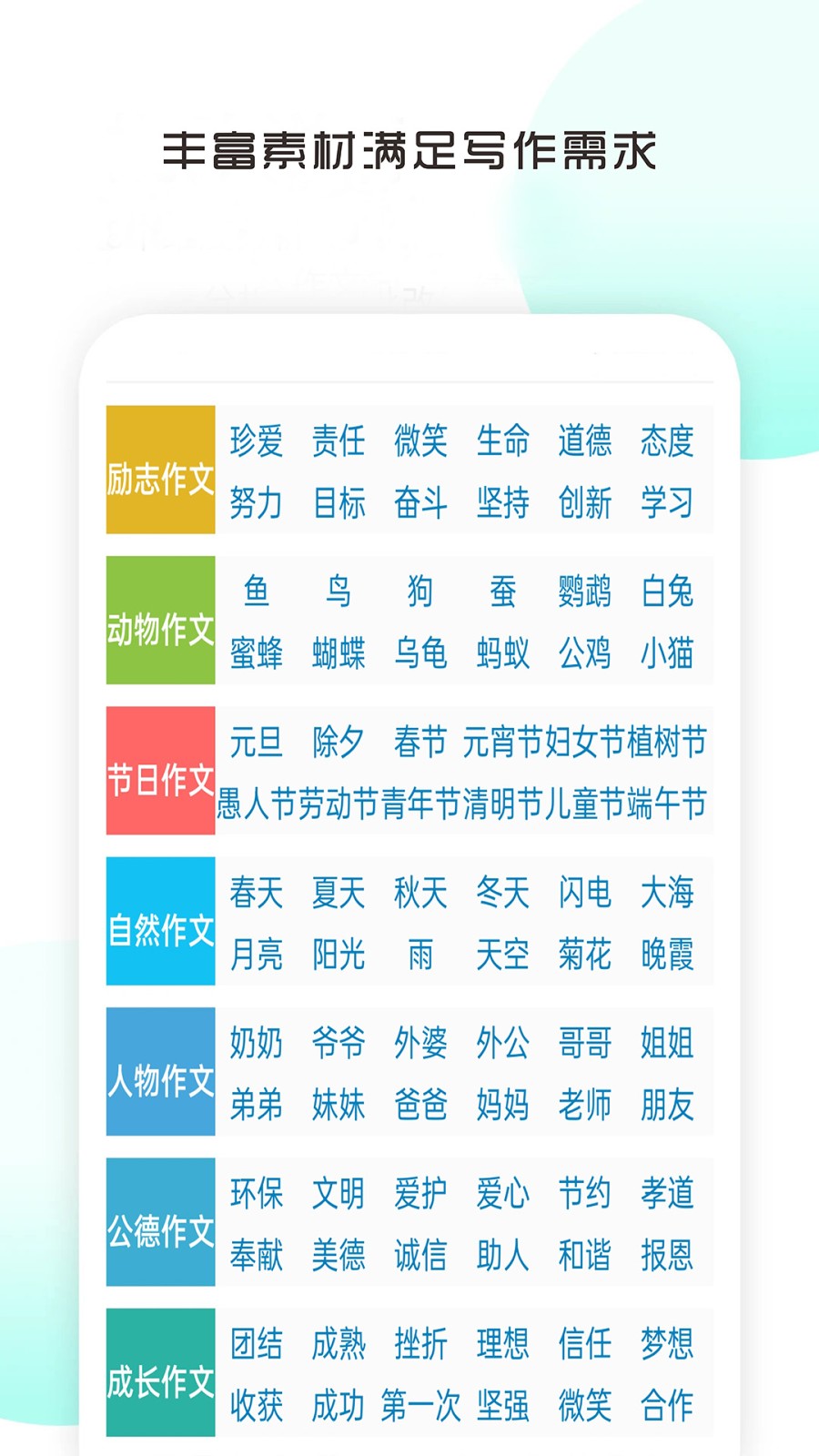 滿分作文寫作大全正版截圖