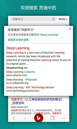 必應(yīng)搜索國(guó)內(nèi)版截圖