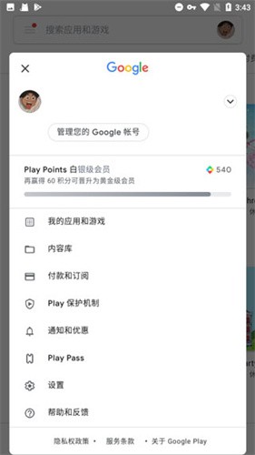 Google谷歌服務(wù)框架截圖