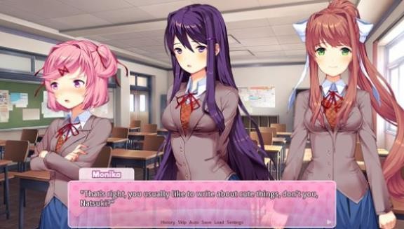 doki doki literary club中文版截圖