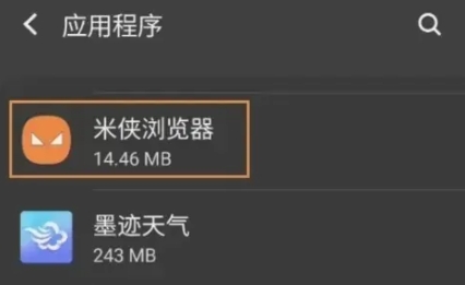 米俠瀏覽器TV版截圖