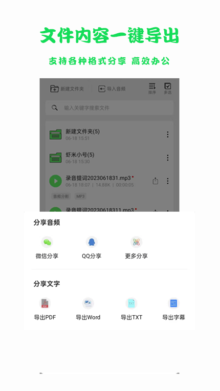 語音轉(zhuǎn)文字導(dǎo)出截圖