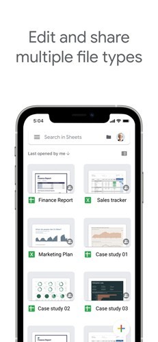 google表格截图