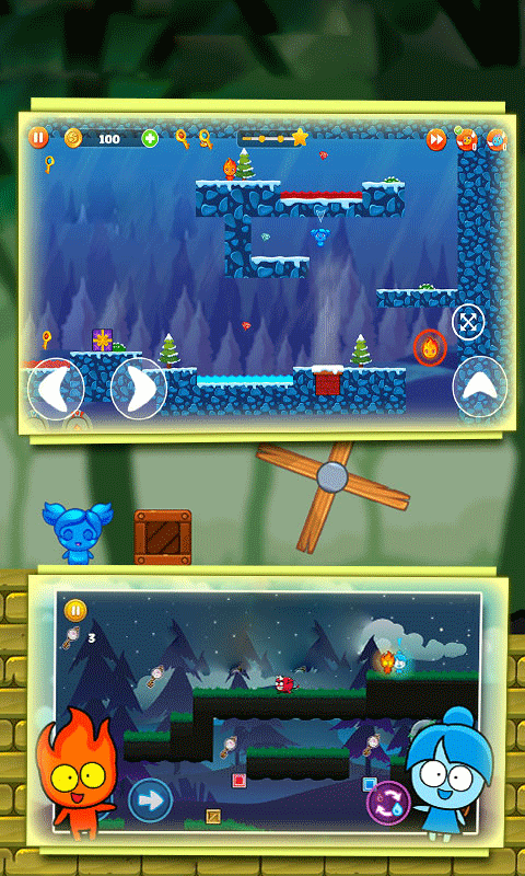 森林冰火人勇闖森林神廟截圖