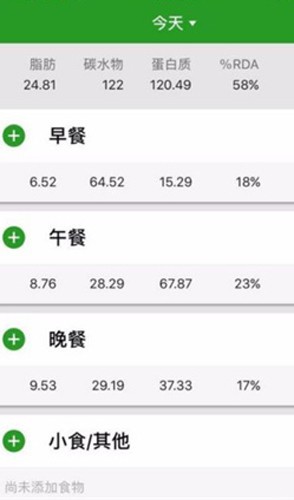 卡路里計(jì)算器截圖