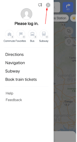 NAVER地圖中文版截圖