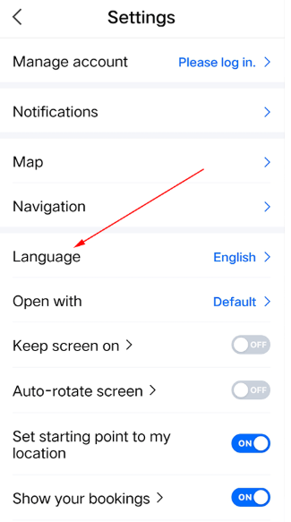 NAVER地圖中文版截圖