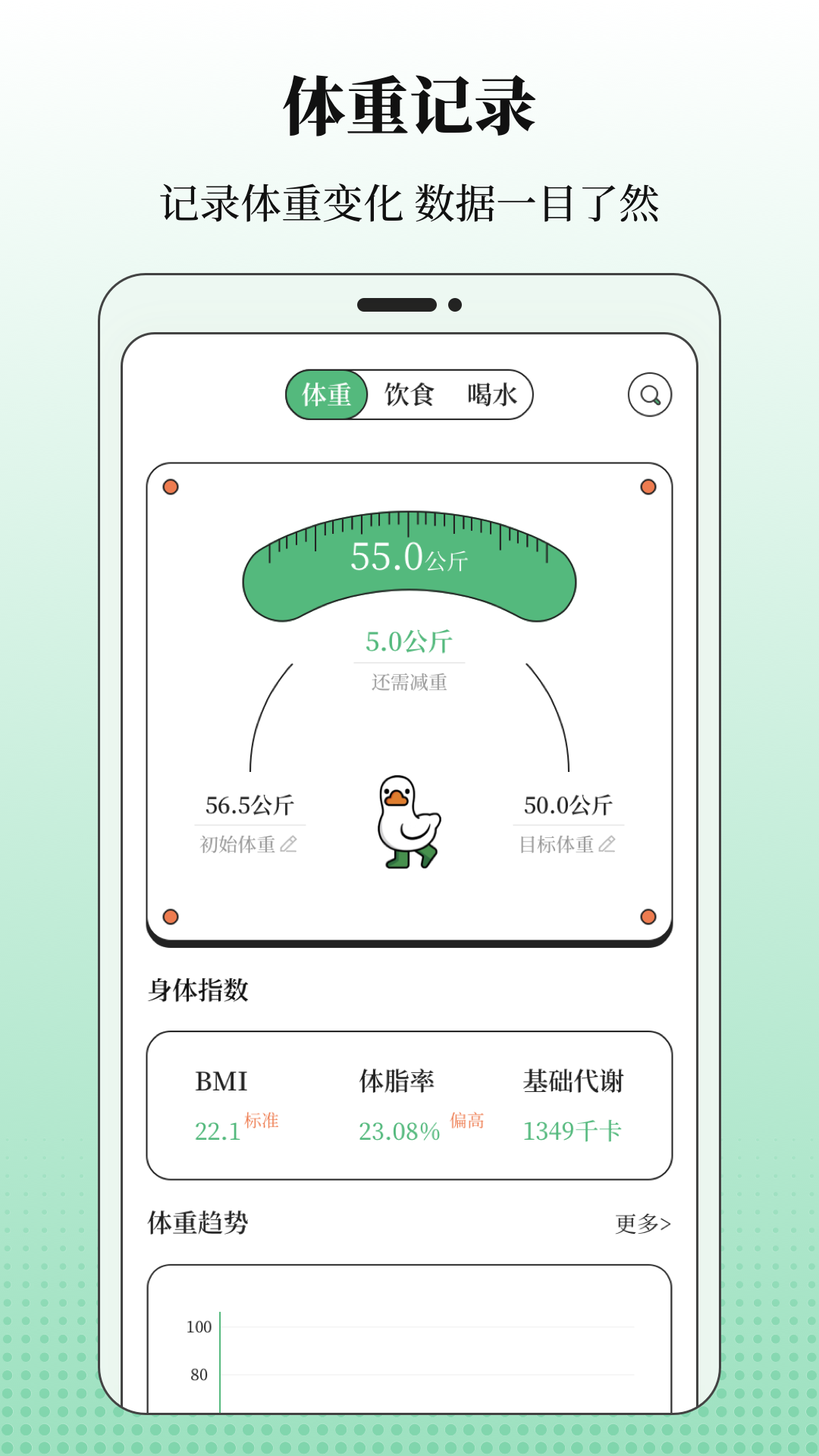 BMI體重記錄器截圖