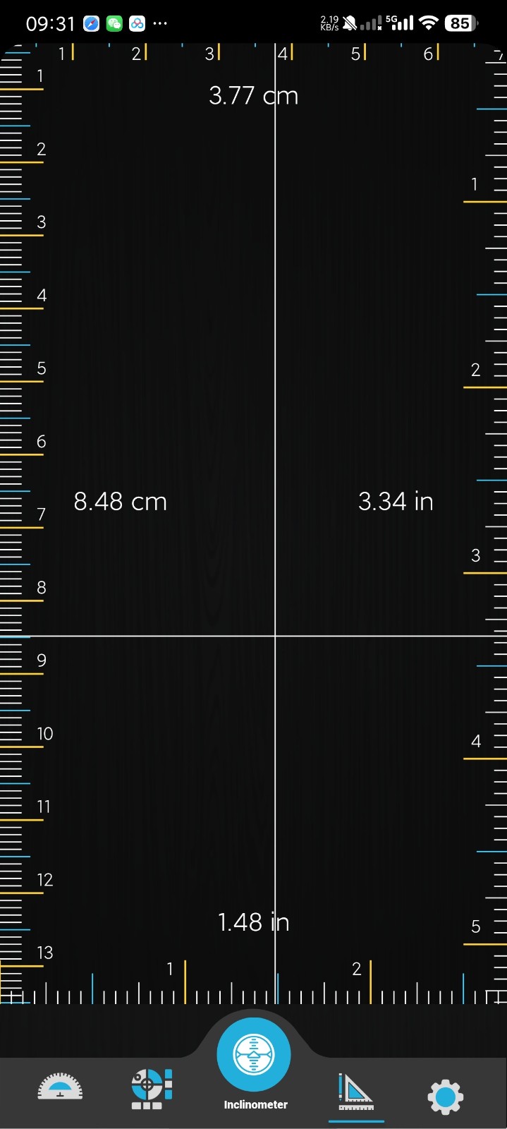傾斜儀截圖