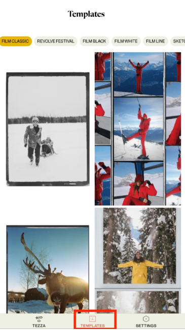 Tezza濾鏡相機(jī)截圖