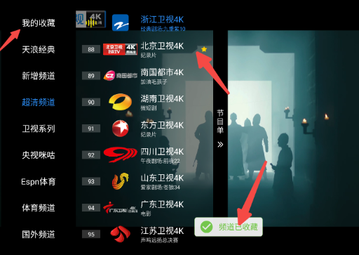 天浪衛(wèi)視電視版截圖