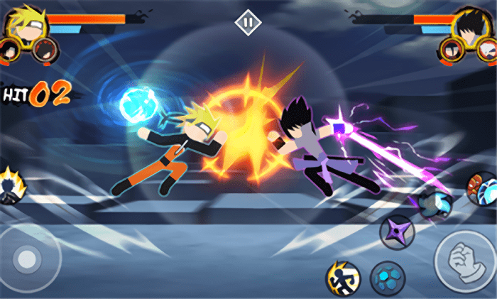 火柴人忍者3v3競技場手機版截圖