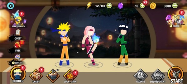 火柴人忍者3v3競技場手機版截圖