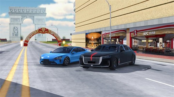 手動(dòng)擋停車(chē)場(chǎng)紅旗H9國(guó)風(fēng)版截圖