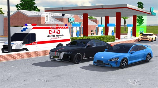 手動(dòng)擋停車(chē)場(chǎng)紅旗H9國(guó)風(fēng)版截圖