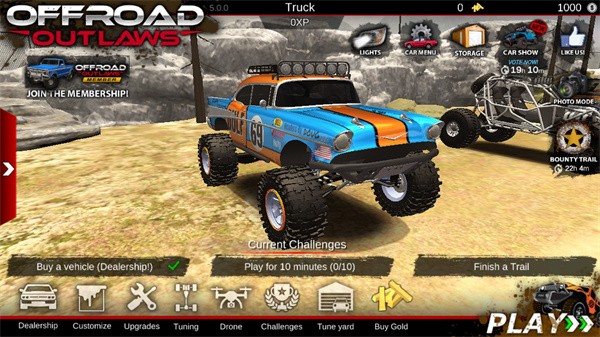 亡命越野內(nèi)置菜單截圖