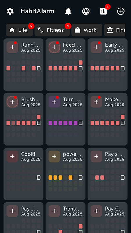 習(xí)慣追蹤截圖
